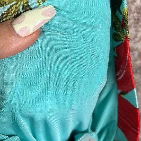 Guess Katalina Ruched Knee Length Pencil Skirt Floral Silky Summer Vacation Slim - Picture 9 of 10